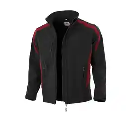 Netto Marken-Discount QUALITEX HIGH QUALITY WORKWEAR Softshelljacke softshell schwarz/rot Damen: 60 Herren: 4XL Angebot
