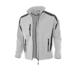 Netto Marken-Discount QUALITEX HIGH QUALITY WORKWEAR Softshelljacke softshell weiß/grau Damen: 48 Herren: XL Angebot