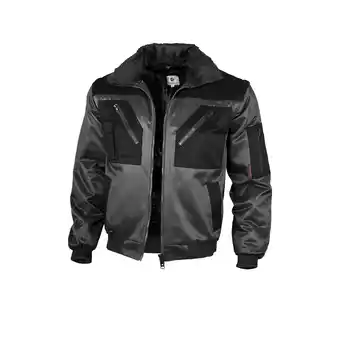 Netto Marken-Discount QUALITEX HIGH QUALITY WORKWEAR Pilotenjacke pilotenjacke grau/schwarz Damen: 60 Herren: 4XL Angebot