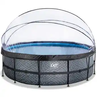Netto Marken-Discount EXIT Frame Pool ø488x122cm mit Sandfilterpumpe, Abdeckung + Wärmepumpe versch. Ausführungen Angebot