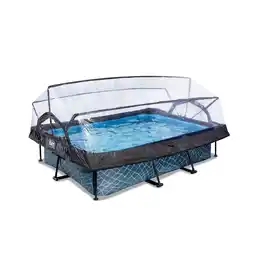 Netto Marken-Discount EXIT Frame Pool 220x150x65cm mit Filterpumpe und Abdeckung, versch. Ausführungen Angebot