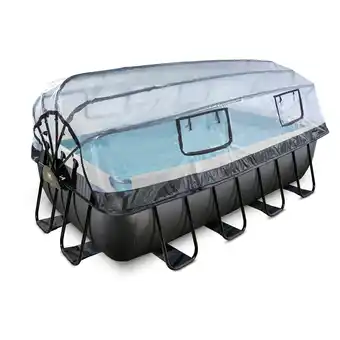 Netto Marken-Discount EXIT Black Leather Pool mit Sandfilterpumpe, Abdeckung und Wärmepumpe, versch Ausführungen Angebot