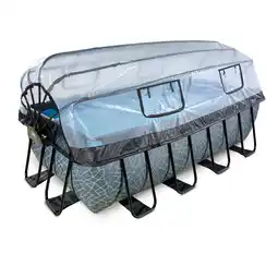 Netto Marken-Discount EXIT Frame Aufstellpool 400x200x122cm mit Sandfilterpumpe und Abdeckung, versch. Ausführungen Angebot