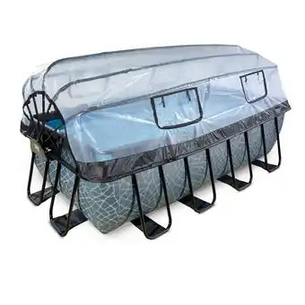 Netto Marken-Discount EXIT Frame Aufstellpool 400x200x122cm mit Sandfilterpumpe und Abdeckung, versch. Ausführungen Angebot