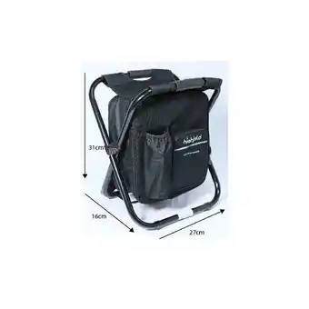 Netto Marken-Discount highfeld Sitzrucksack Ansitzrucksack mit Hocker black Campinghocker Angelhocker Falthocker Angebot