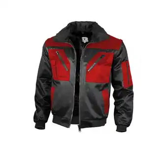 Netto Marken-Discount QUALITEX HIGH QUALITY WORKWEAR Pilotenjacke pilotenjacke schwarz/rot Damen: 60 Herren: 4XL Angebot