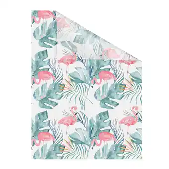 Netto Marken-Discount Lichtblick Fensterfolie selbstklebend, Sichtschutz, Flamingo - Rosa Grün Angebot