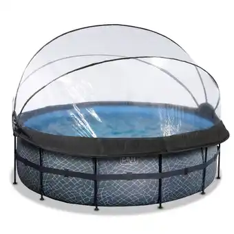 Netto Marken-Discount EXIT Frame Pool ø427x122cm mit Sandfilterpumpe und Abdeckung, versch. Ausführungen Angebot