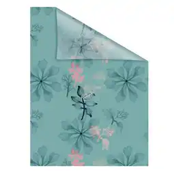 Netto Marken-Discount Lichtblick Fensterfolie selbstklebend, Sichtschutz, Aqua Floral - Blau Angebot