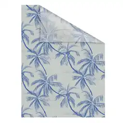 Netto Marken-Discount Lichtblick Fensterfolie selbstklebend, Sichtschutz, Blueprint Palms - Blau Angebot