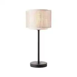 Netto Marken-Discount BRILLIANT Lampe, Odar Tischleuchte schwarz/beige, 1x A60, E27, 42W, Mit Schnurzwischenschalter Angebot