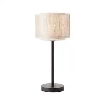 Netto Marken-Discount BRILLIANT Lampe, Odar Tischleuchte schwarz/beige, 1x A60, E27, 42W, Mit Schnurzwischenschalter Angebot