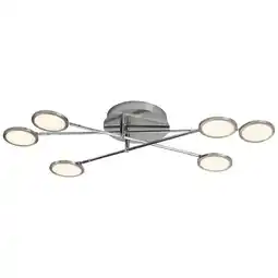 Netto Marken-Discount BRILLIANT Lampe Harlie LED Wand- und Deckenleuchte 6flg nickel matt Angebot