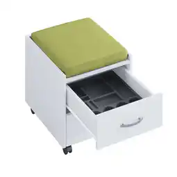 Netto Marken-Discount nonjoo. Offiice Container Set Qubik-white mit Sitzkissen versch. Farben Angebot