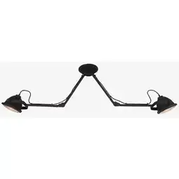 Netto Marken-Discount BRILLIANT Lampe Carmen Deckenspot 2flg schwarz korund Angebot