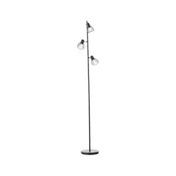 Netto Marken-Discount BRILLIANT Lampe, Blacky Standleuchte 3flg schwarz matt, 3x D45, E14, 25W, Mit Fußschalter Angebot