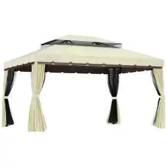 Netto Marken-Discount Outsunny Gartenpavillon Aluminium, Polyester Angebot