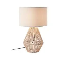 Netto Marken-Discount BRILLIANT Lampe, Laraine Tischleuchte natur/beige, 1x A60, E27, 42W, Mit Schnurzwischenschalter Angebot
