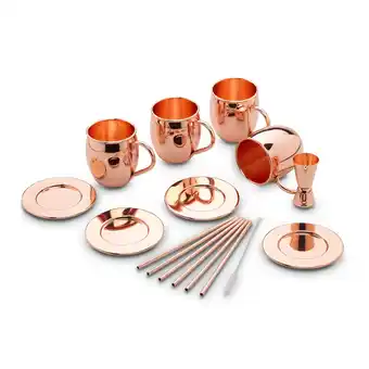 Netto Marken-Discount Echtwerk Moscow Mule Becher Set 13tlg aus Edelstahl Angebot