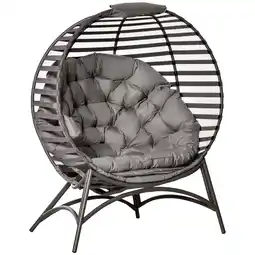 Netto Marken-Discount Outsunny Gartenstuhl Stahl, Polyester, Kunststoff Baumwolle Angebot