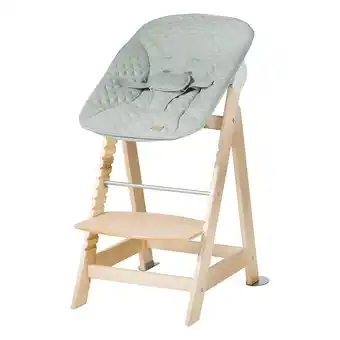 Netto Marken-Discount Treppenhochstuhl 'Born Up' Set 2in1, natur, mit Liegefunktion/ -aufsatz 'roba Style' frosty green Angebot