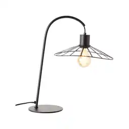 Netto Marken-Discount BRILLIANT Lampe, Leika Tischleuchte schwarz matt, 1x A60, E27, 52W, Mit Schnurzwischenschalter Angebot