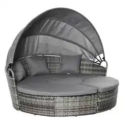 Netto Marken-Discount Outsunny Liege PE-Rattan, Metall Angebot