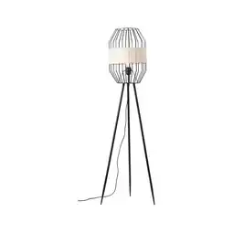 Netto Marken-Discount BRILLIANT Lampe, Slope Standleuchte dreibeinig schwarz/natur, 1x A60, E27, 40W, Mit Fußschalter Angebot