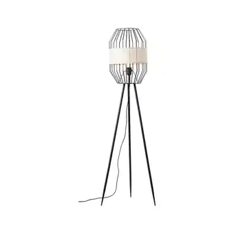 Netto Marken-Discount BRILLIANT Lampe, Slope Standleuchte dreibeinig schwarz/natur, 1x A60, E27, 40W, Mit Fußschalter Angebot