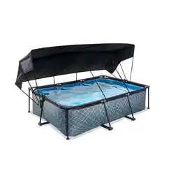 Netto Marken-Discount EXIT Frame Pool 220x150x65cm mit Filterpumpe und Sonnensegel, versch. Ausführungen Angebot