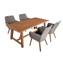 Netto Marken-Discount Garden Pleasure Lounge Set Garten Sitzgruppe Sessel Tisch Rattan Optik Armsessel Angebot