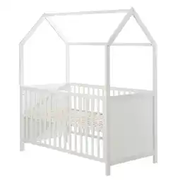 Netto Marken-Discount Hausbett 70 x 140 cm, FSC zertifiziert, Kombi-Kinderbett, weiß, 3-fach verstellbar, umbaubar Angebot