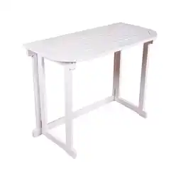Netto Marken-Discount Garden Pleasure Balkon-Tisch MANILA Holz Esstisch Garten Möbel Balkontisch Tisch Angebot