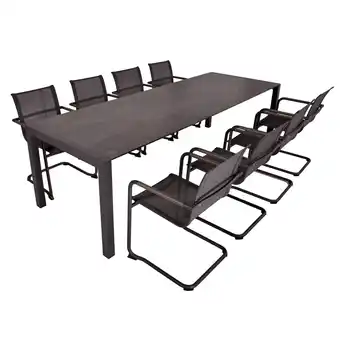 Netto Marken-Discount Garden Pleasure 9-tlg. Garten Tischgruppe Sitzgruppe Tisch Stuhl Aluminium Angebot