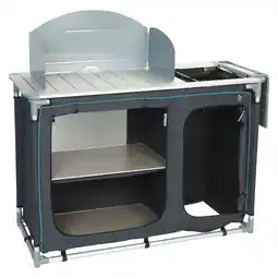Netto Marken-Discount BO-CAMP Camping Reise Küche Küchen Box Falt Schrank Windschutz Spülbecken Alu Angebot