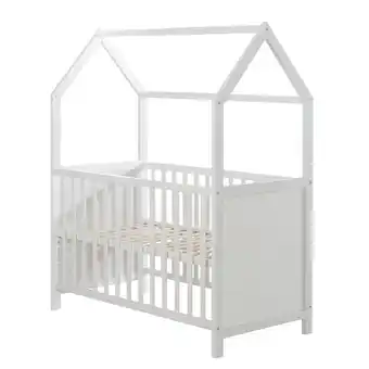 Netto Marken-Discount Hausbett 60 x 120 cm, FSC zertifiziert, weiß, 6-fach verstellbar, als Baby- & Beistellbett geeignet Angebot