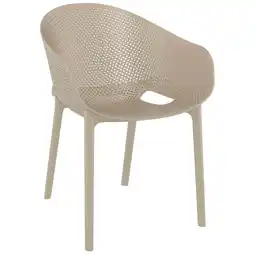 Netto Marken-Discount CLP Stuhl Sky Pro I Gartenstuhl aus Kunststoff I Stapelbarerer Bistrostuhl I Wetterfester Lehnstuhl Angebot