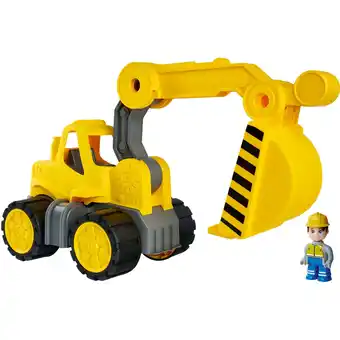 Netto Marken-Discount BIG Spielfahrzeug Power-Worker Bagger + Figur Angebot