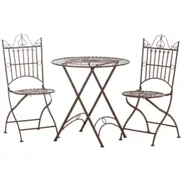 Netto Marken-Discount CLP Sitzgruppe Tegal Aus Metall I Sitzgruppe Garten I 3er Set Bestehend Aus Tisch Und 2 Stühlen Angebot