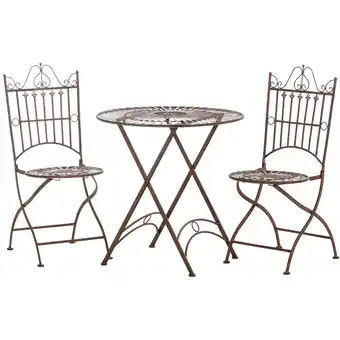 Netto Marken-Discount CLP Sitzgruppe Tegal Aus Metall I Sitzgruppe Garten I 3er Set Bestehend Aus Tisch Und 2 Stühlen Angebot