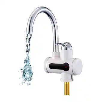 Netto Marken-Discount Mauk digitaler Wasserhahn mit integriertem Durchlauferhitzer und Temperaturanzeige Angebot