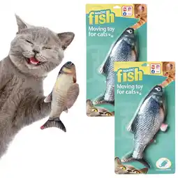 Netto Marken-Discount Best Direct Katzenspielzeug zappelnder Fisch mit Katzenminze Magic Fish Angebot