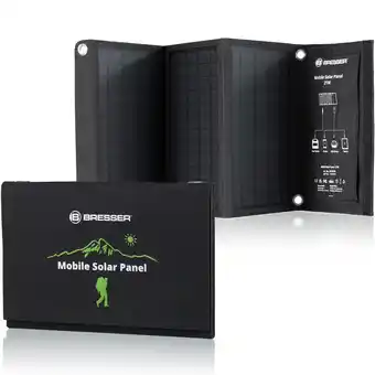 Netto Marken-Discount BRESSER Mobiles Solar-Ladegerät 21 Watt mit USB- u. DC-Anschluss Angebot