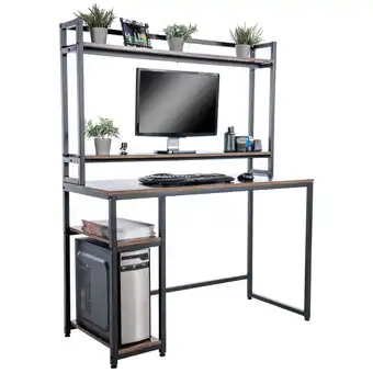 Netto Marken-Discount CLP Schreibtisch Billings I Computertisch Mit Regal Und Staufächern I Bürotisch Im Industrial Look Angebot
