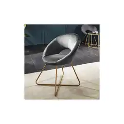 Netto Marken-Discount HOME DELUXE Samtstuhl SELESA mit Beistelltisch - Grau - versch. Farben Angebot