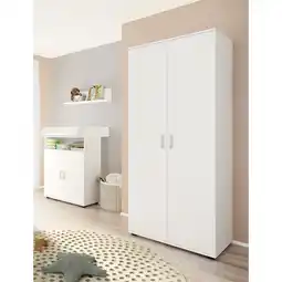 Netto Marken-Discount nonjoo. Babyzimmer Lunis Kleiderschrank 2-trg., mit Fachböden und Kleiderstange Angebot