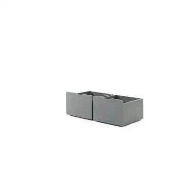 Netto Marken-Discount Schubladen-Set, best. aus 2 Schubkästen auf Rollen, MDF grau lackiert Angebot