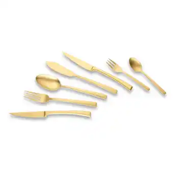 Netto Marken-Discount Echtwerk Tafelbesteck Avelino - 42 tlg - Gold-Edition Angebot