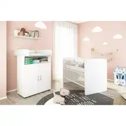 Netto Marken-Discount nonjoo. Babyzimmer Lunis Set 1: best. aus Babybett, Kommode, Wickelaufsatz und Wandboard Angebot