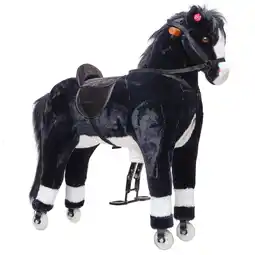 Netto Marken-Discount Pink Papaya Reitpferd auf Rollen Paco - 90 cm Angebot
